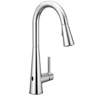 MOEN Sleek Touchless Single Handle Pull-Down Sprayer Kitchen Faucet, MotionSense