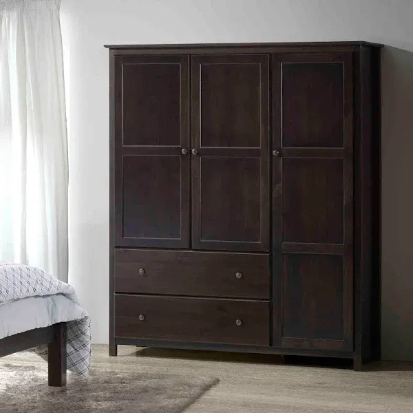 Charlestown Wardrobe Shaker 3-Door Armoire