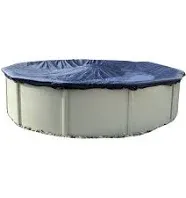 Premium Winter Pool Cover for Above Ground Pools, 12’ Ft. Round Winter Aboveground Pool Cover, 10-Year Warranty, Includes Winch and Cable, Superior Strength & Durability, UV Protected