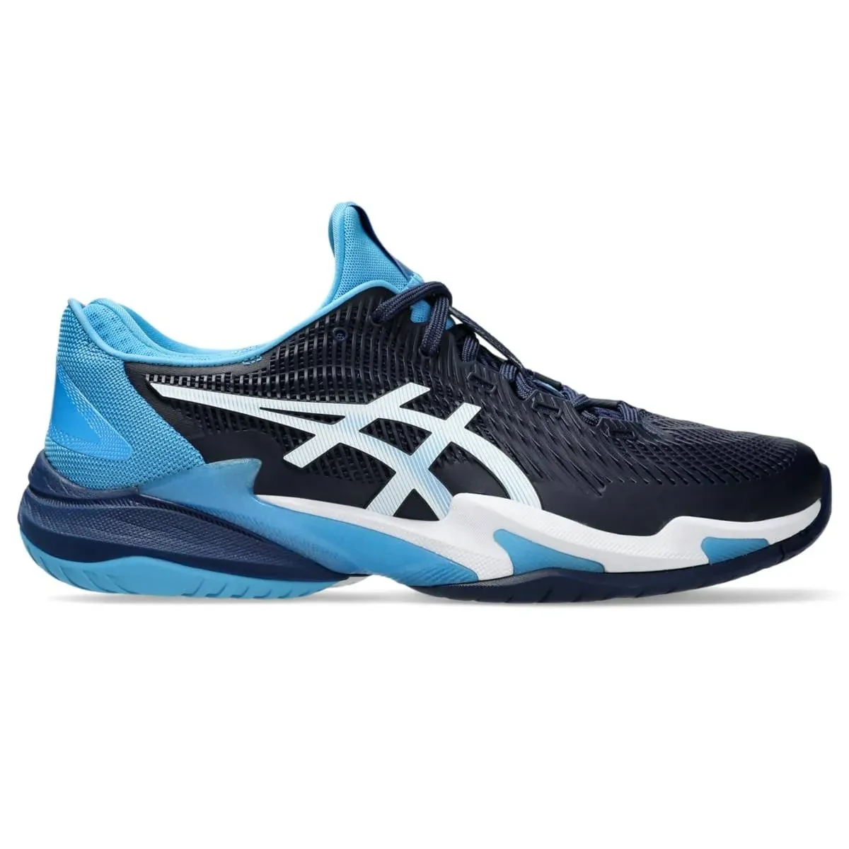 ASICS Men's Court FF 3 Novak Tennis Shoes, Blue Expanse/White, Size 10.5