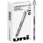 Vision Elite Roller Ball Pen, Stick, Bold 0.8 mm, Purple Ink, White-Purple Barrel