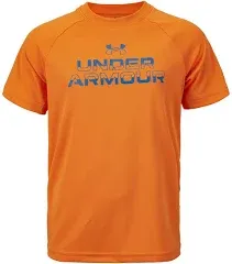 Under Armour Boys' Tech Split Wordmark Short Sleeve T Shirt