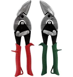 Midwest Tool & Cutlery Company 2-Piece Offset Aviation Snip Set, Green