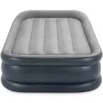 Intex Dura Beam Deluxe Pillow Raised Airbed Mattress with Built in Pump, Twin