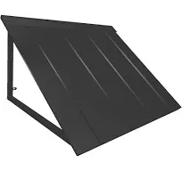 3 ft. Houstonian Metal Standing Seam Fixed Awning (44 in. W x 24 in. H x 24 in. D) in Black