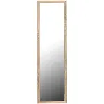 Over-The-Door 12"x48" inch Full Length Mirror - Light Wood