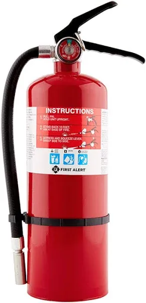  Rechargeable Compliance Fire Extinguisher, UL RATED 2-A:10-B:C, Red, HOME2PRO