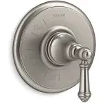 Kohler K-TS72767-4-BN Vibrant Brushed Nickel Artifacts Rite-Temp Valve Trim with Lever Handle