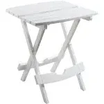 Adams Quik Fold Side Table, White