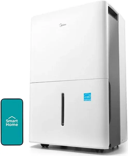 MIDEA 50 Pint EasyDry Dehumidifier with Built-In Pump MAD50P1AWS 1 YEAR WARRANTY