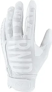 NXT Nxtrnd Nxtrnd G1 Pro Football Gloves, Men's & Youth Boys Sticky Receiver Gloves (White, Medium)