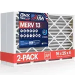 BNX TruFilter 20x25x1 Air Filter MERV 13 (6-Pack) - MADE IN USA - Electrostat...