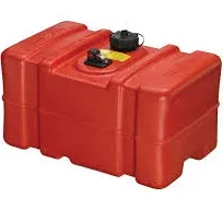 08668 Rectangular 12 Gallon Marine Fuel Tank For Outboard Engine Boats, 23&#034; x...