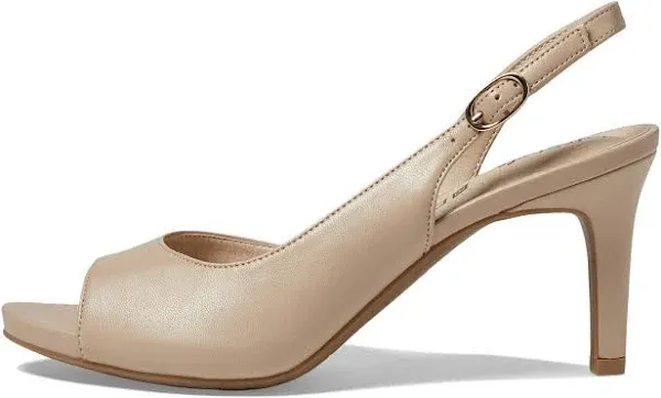 Lifestride Womens Teller 2 Slingback Peep Toe Pumps