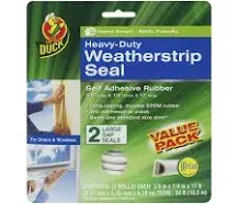 Heavy-Duty Self Adhesive Weatherstrip Seal for Large Gaps, 2 Rolls in Each Pack