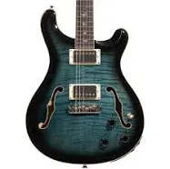 Paul Reed Smith SE Hollowbody II Piezo Electric Guitar - Peacock Blue Burst