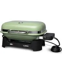 Weber Lumin Compact Outdoor Electric Barbecue Grill, Blue - Great Small Spaces such as Patios, Balconies, and Decks, Portable and Convenient