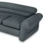 Intex Indoor Corner Sectional Couch w/ Lounge Chair & Ottoman Set (2 Pack)