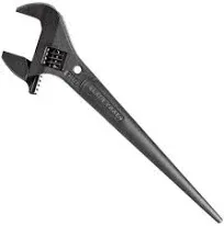 USA-Made 10-Inch Adjustable Construction Spud Wrench for Heavy Nuts and Bolts