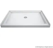 DreamLine SlimLine 48 34 Single Threshold Center Drain Shower Base DLT-1134480