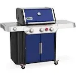 Weber Genesis E-335 Deep Ocean Blue Liquid Propane Gas Grill