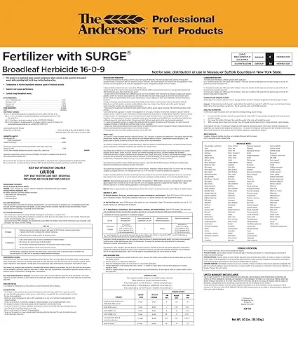 Surge Weed and Feed 16-0-9 at The Andersons