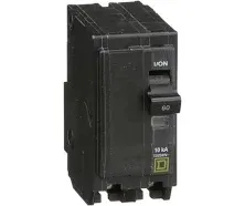 Square D QO260 2 Pole 60 Amp 120/240V Circuit Breaker