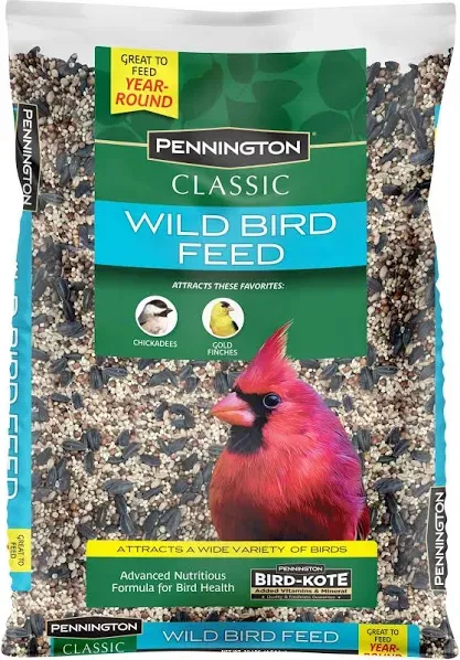 Wild Bird Feed &amp; Seed, Classic, 40 lb Bag - Dry, 1 Pack, Perfect for Birds