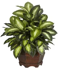 Nearly Natural Golden Dieffenbachia Silk Plant