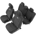 Rough Country 91031 Toyota Neoprene Front & Rear Seat Covers (16-20 Tacoma)