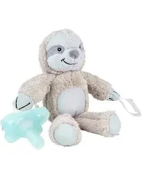 Dr. Brown&#039;s Baby Lovey SLOTH Pacifier Holder &amp; Teether Clip, Soft Plush NEW MIB