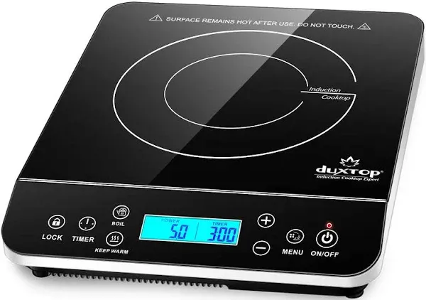 Duxtop Portable Induction Cooktop, Countertop Burner Induction Hot Plate with LCD Sensor