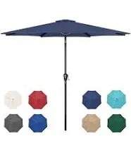 Patio Umbrella Outdoor Table Market Yard Umbrella Dark Blue