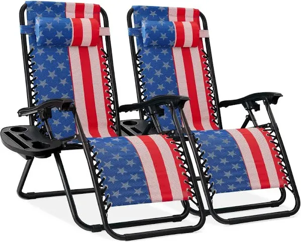 Best Choice Products Set of 2 Zero Gravity Lounge Chair Recliners