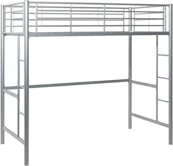 Walker Edison Premium Metal Twin Loft Bed