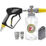 Tool Daily Foam Cannon with Pressure Washer Gun 5000 PSI Power Washer Gun wit...