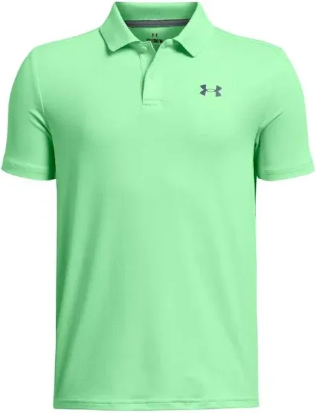 Under Armour Boys' Performance Golf Polo, XL, Black