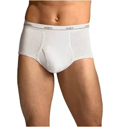 HANES Men&#039;s White Tagless Briefs Size XL Comfort Flex Fit Waistband 40-42&#034; NEW