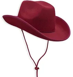 Collect Present Plain Felt Cowboy & Cowgirl Hat for Men, Women, and Teens | Western Studded Cowboy Hat in Adult Sizes