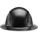 Lift Safety HDFM-17KG DAX Carbon Fiber Full Brim Type I Hard Hat, Matte Black