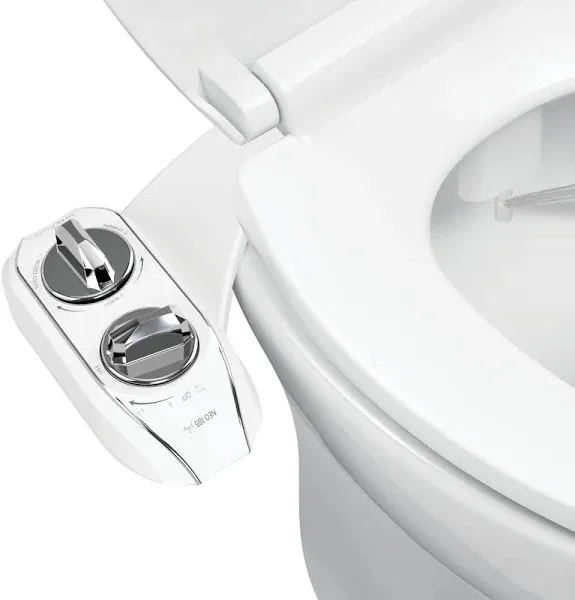 Luxe Bidet Neo 185 Plus - Only Patented Bidet Attachment for Toilet Seat, Innovative Hinges to Clean, Slide-In Easy Install, ADV