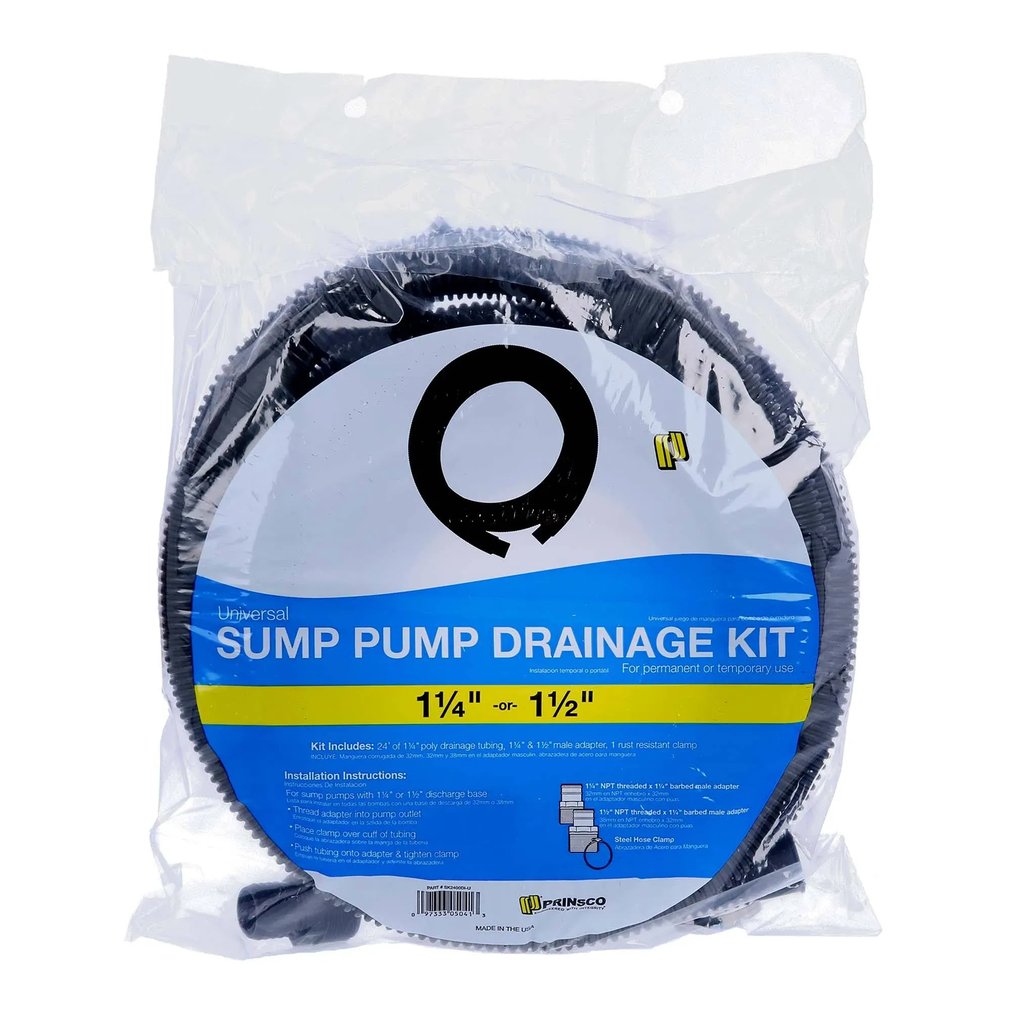 Everbilt 1-1/4 in. x 24 ft. Sump Pump Discharge Hose Kit