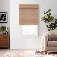 Eclipse Bamboo Cordless Light Filtering Privacy Roman Shade 72" x 30" - Natural