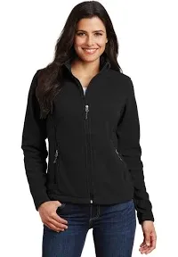 Port Authority Womens Full Zip Fleece Jacket - Deep Smoke Grey