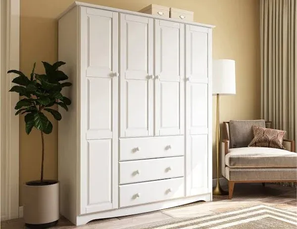 Charlestown Wardrobe Shaker 3-Door Armoire