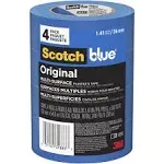 ScotchBlue Original Multi-Surface Painters Tape, Blue, 0.94 inches x 60 yards, 2 Rolls