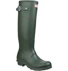 Hunter Womens Black Rubber Rain BOOTS Original Tall 10 Med Wft1000rma