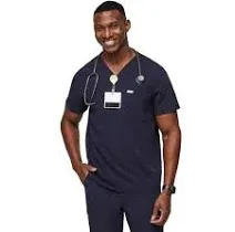 FIGS Men's Leon Three-Pocket Scrub Top