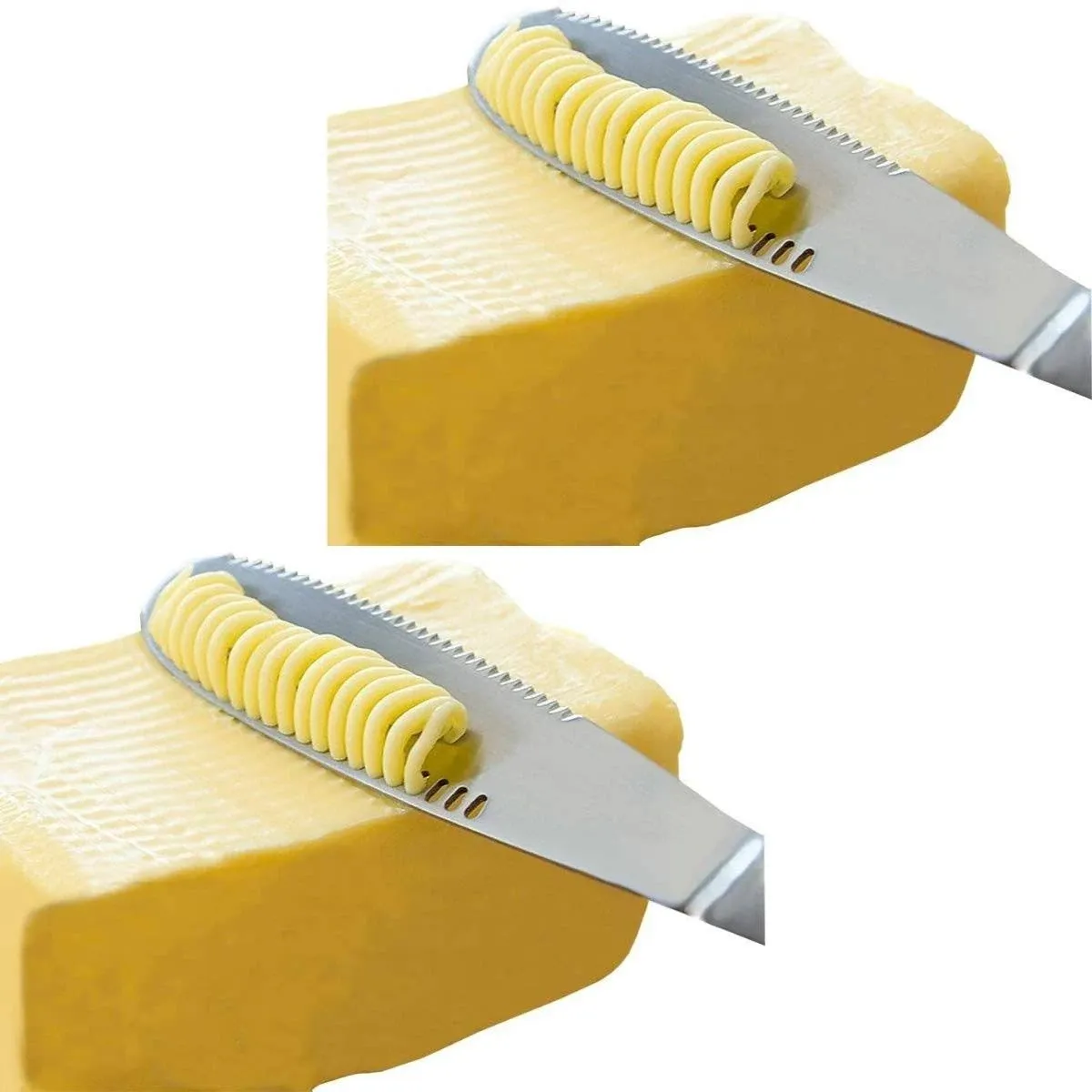 3-in-1 Stainless Steel Butter Spreader Knife Set - 4 Knives