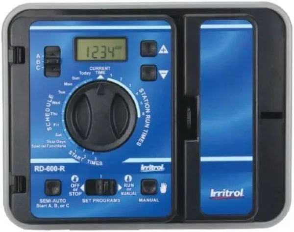 Irritrol RD600-INT-R Rain Dial 6 Station Indoor Irrigation Controller